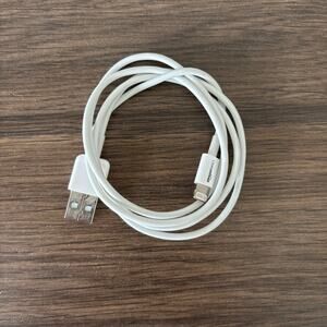 USBA to Lightning Charging Cable - Braided - MFi Certified- 3FT - White